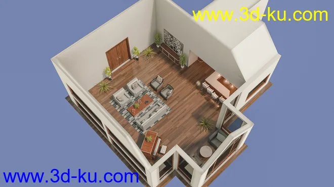 Modern Country Home模型的图片9
