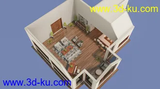3D打印模型Modern Country Home的图片