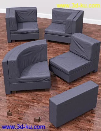3D打印模型Modular Morphing Sofa的图片