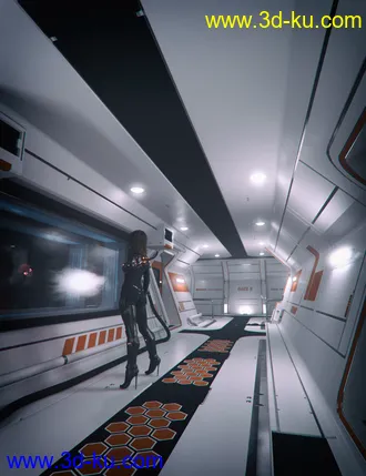 Modular Sci-fi Interior Kit模型的图片1