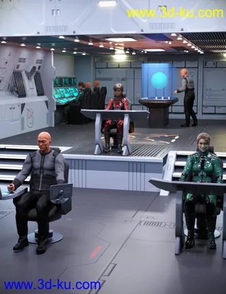 Modular SciFi Interiors Kit模型的图片1