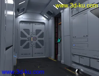 Modular SciFi Interiors Kit模型的图片5