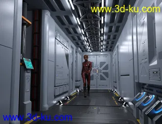 Modular SciFi Interiors Kit模型的图片6