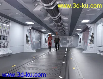 Modular SciFi Interiors Kit模型的图片8