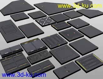 Modular SciFi Interiors Kit模型的图片10