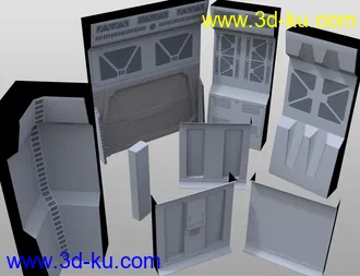 3D打印模型Modular SciFi Interiors Kit的图片