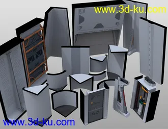 Modular SciFi Interiors Kit模型的图片16