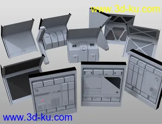 Modular SciFi Interiors Kit模型的图片18