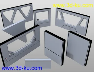 3D打印模型Modular SciFi Interiors Kit的图片