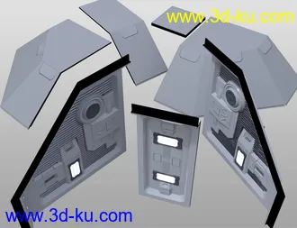 Modular SciFi Interiors Kit模型的图片23