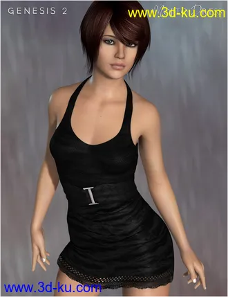 3D打印模型Mojito Dress for Genesis 2 Female(s)的图片