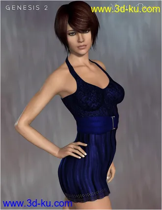 3D打印模型Mojito Dress for Genesis 2 Female(s)的图片