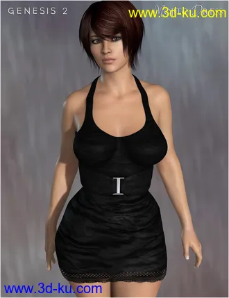 3D打印模型Mojito Dress for Genesis 2 Female(s)的图片