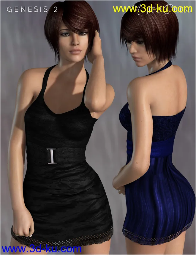 Mojito Dress for Genesis 2 Female(s)模型的图片5