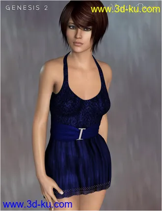 3D打印模型Mojito Dress for Genesis 2 Female(s)的图片