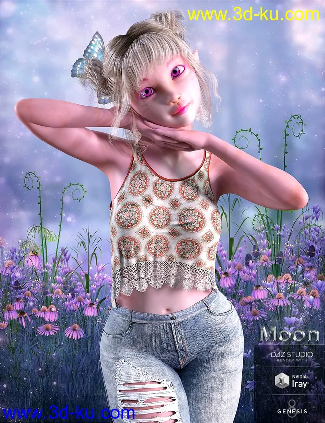 Moon for Genesis 8 Female模型的图片1