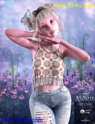 3D打印模型Moon for Genesis 8 Female的图片