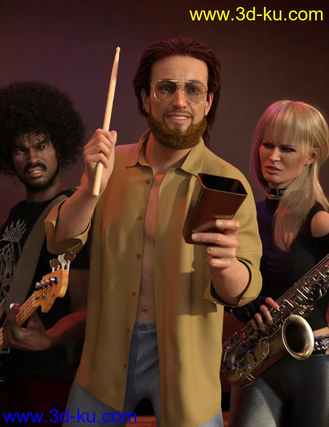 More Cowbell! for Genesis 8 Male模型的图片1