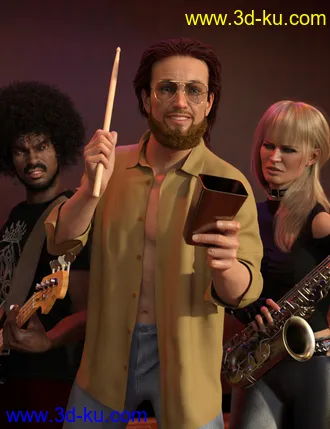 3D打印模型More Cowbell! for Genesis 8 Male的图片