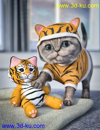 3D打印模型Moshi The Kitten的图片