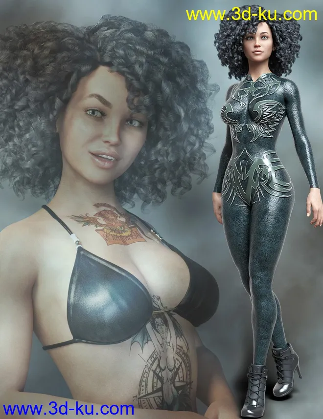 MR Mindy and Bodysuit for Genesis 8 Female模型的图片1