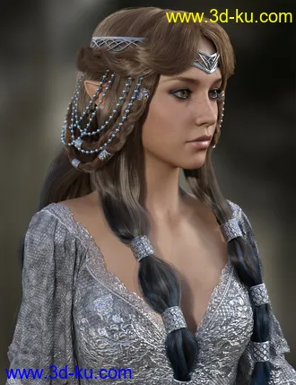3D打印模型MRL dForce Fantasy Hair Pack的图片