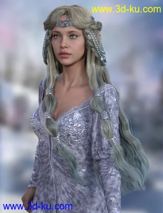 3D打印模型MRL dForce Fantasy Hair Pack的图片