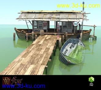 3D打印模型MS17 Swamp Boat for DAZ的图片