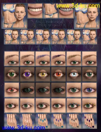 3D打印模型Mst Ellison HD for Genesis 8 Female的图片