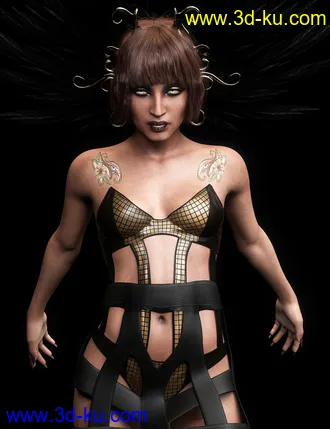 3D打印模型Mst Panya for Genesis 8 Female and Khemsit 8的图片