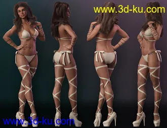 3D打印模型Mst Panya for Genesis 8 Female and Khemsit 8的图片