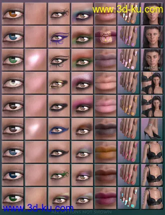 3D打印模型Mst Panya for Genesis 8 Female and Khemsit 8的图片