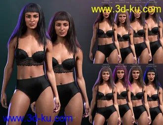 3D打印模型Mst Panya for Genesis 8 Female and Khemsit 8的图片