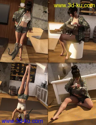 3D打印模型My Furry Friend Poses的图片