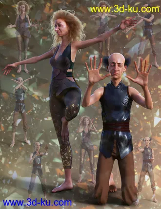 3D打印模型Mystic Poses for Genesis 8的图片