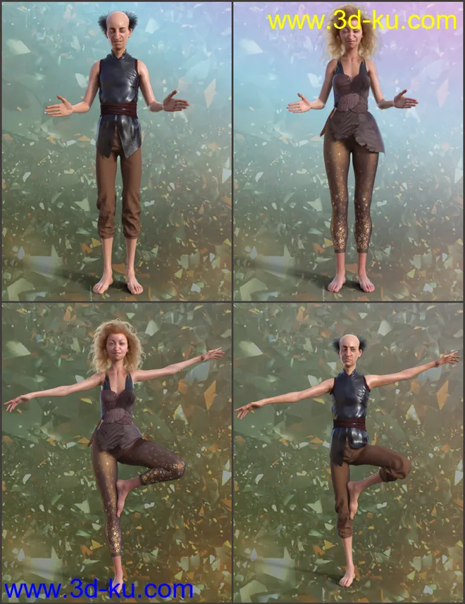 Mystic Poses for Genesis 8模型的图片2