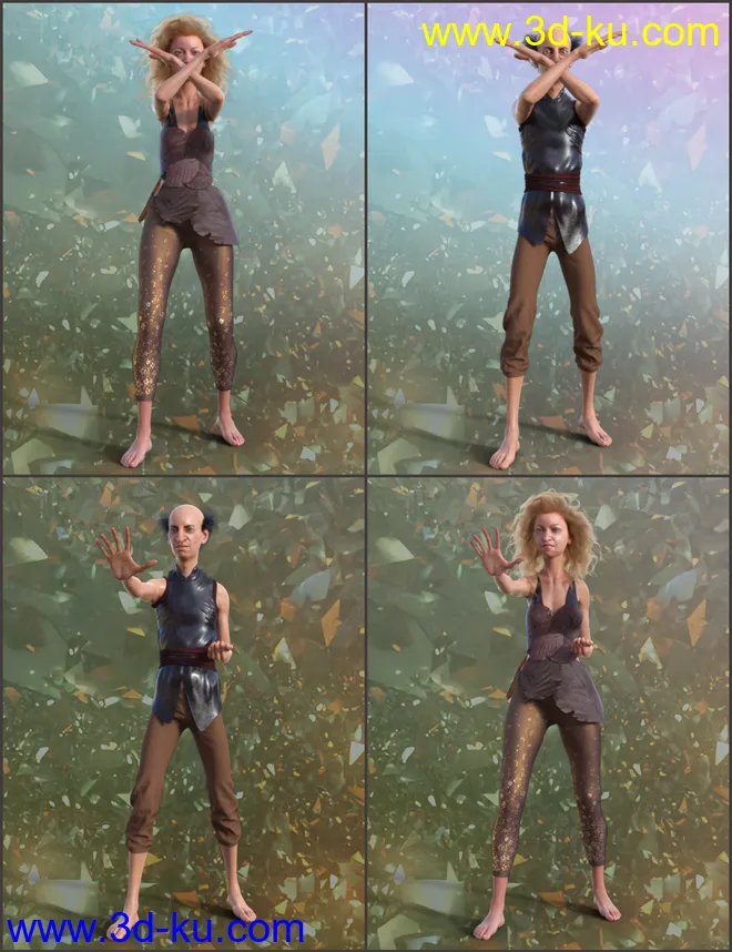 Mystic Poses for Genesis 8模型的图片3