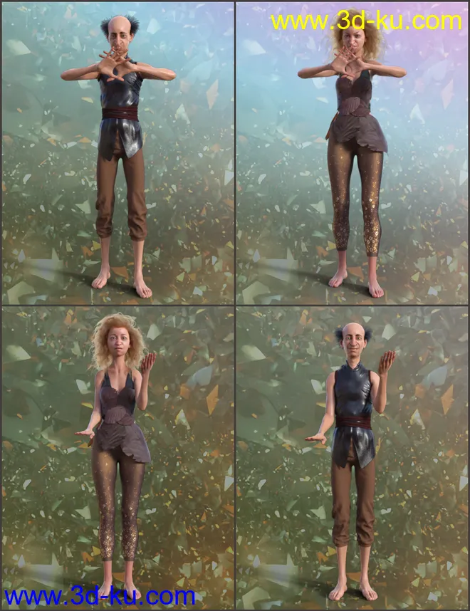 Mystic Poses for Genesis 8模型的图片4