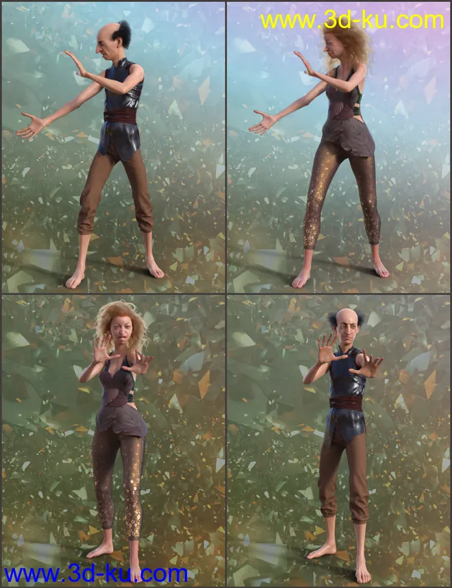 Mystic Poses for Genesis 8模型的图片6