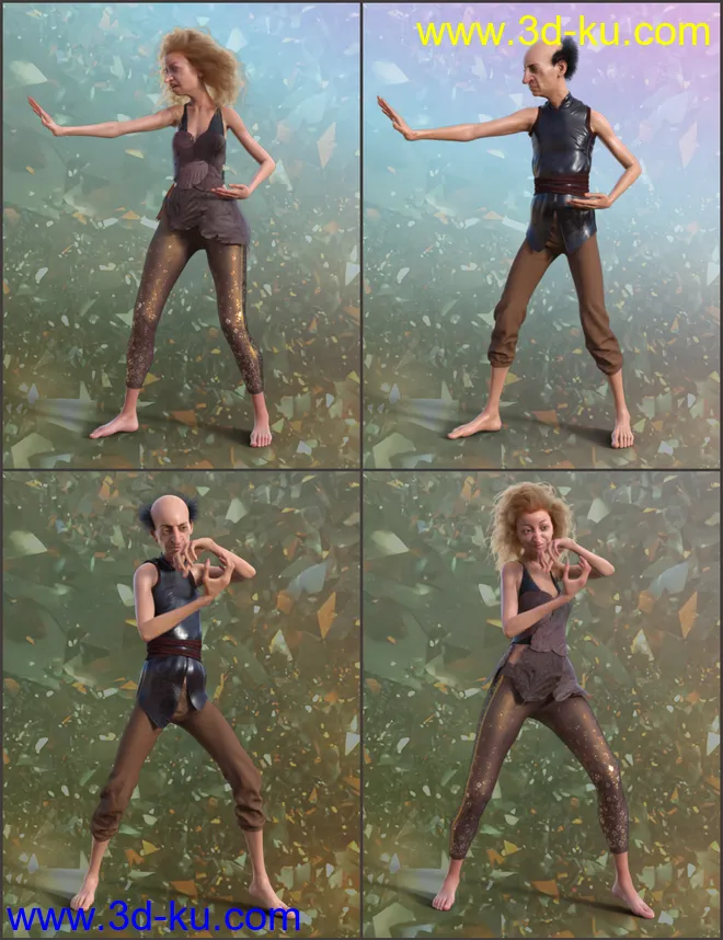 Mystic Poses for Genesis 8模型的图片7