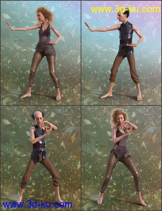 3D打印模型Mystic Poses for Genesis 8的图片