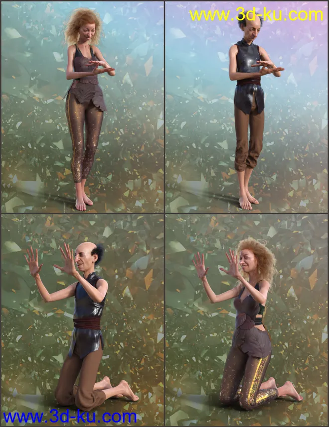 Mystic Poses for Genesis 8模型的图片11