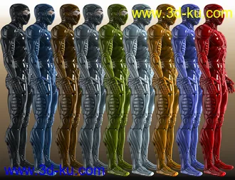 3D打印模型Nano Suit for Genesis 2 Male(s)的图片