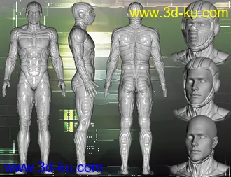 3D打印模型Nano Suit for Genesis 2 Male(s)的图片