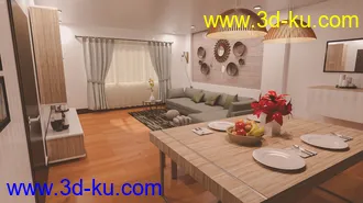 3D打印模型Native Living Room的图片