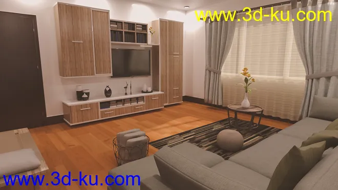 Native Living Room模型的图片4