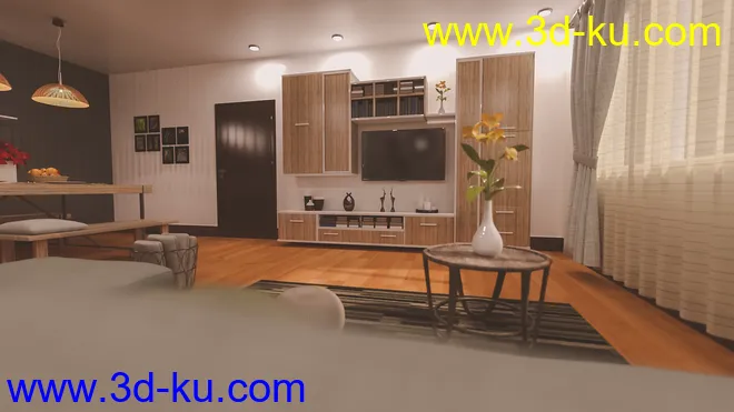 Native Living Room模型的图片7