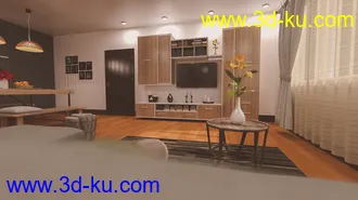 3D打印模型Native Living Room的图片