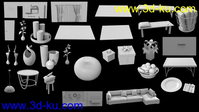 Native Living Room模型的图片9