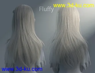 3D打印模型Natsuki Hair for Genesis 8 Females的图片
